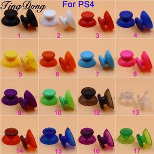 [호환품]2PCS 색상 및 투명 3D 엄지 스틱 조이스틱 커버 소니호환 호환호환 PlayStation 4 컨트롤러 용 썸
