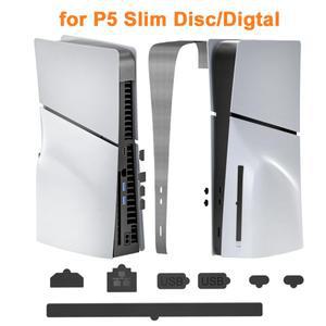 [호환품]PS5 슬림 방진 네트 키트 플레이스테이션 5 디스크 디지털 게임 콘솔용 먼지 커버 필터 플러그 8
