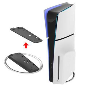 [호환품]PS5/Slim/Pro 디지털 디스크 버전 콘솔용 메탈 수직 스탠드 Playstation 5 미끄럼 방지 냉각 베이