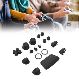 [호환품]교체 D 패드 R1 L1 R2 L2 트리거 공유 옵션 PS5 컨트롤러 용 페이스 블랙 풀 세트 버튼 BDM-030