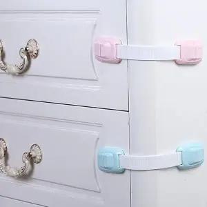 문서랍잠금장치 안전장치 도어자물쇠 슬림형문자물쇠 서랍 (WFJ74Q5)