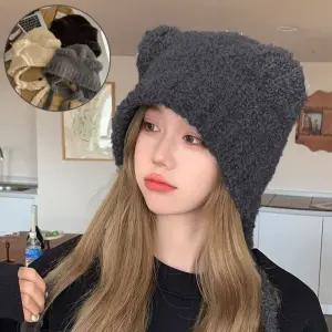 GF 겨울 곰돌이 끈모자 뽀글이 후드 4color