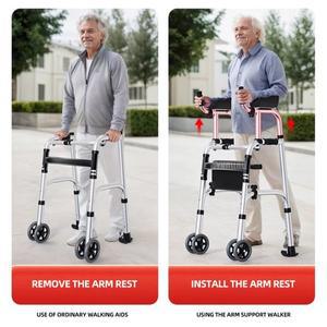 마사지스틱 조절 가능한 노인용 보행 지팡이 접이식 이동 보조기