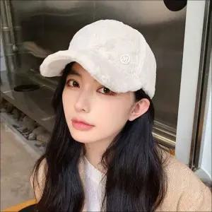 인조밍크퍼 볼캡 야구모자 겨울 캡모자 소프트 털모자