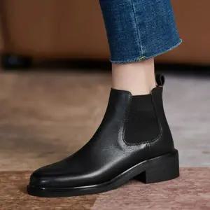 첼시 앵클부츠 여성 4cm 사무용 부츠 WFGSCJZ