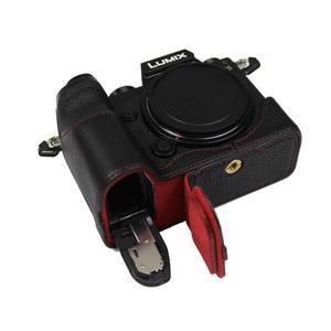 삼각대 가방 파나소닉 루믹스 S5 II M2 DC-S5GK-K 하프 바디 세트용 진짜 가죽 카메라 하단 케이스 PU 커버