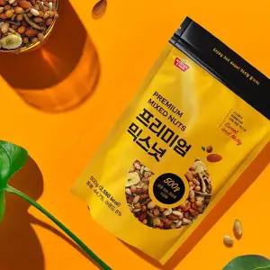 [NS홈쇼핑]프리미엄 7종 믹스넛 500g x 2봉(땅콩+아몬드+바나나칩+김과자)..[35639340]