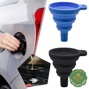 휴대용 자동차 엔진 분리 필터 깔때기 범용 실리콘 액체 깔때기 와셔액 교체 접이식