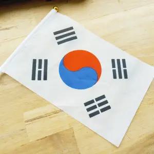 폴리 응원 행사용 미니 태극기 국기 천수기 14X21cm 태극기깃발 태극기세트