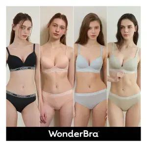 [1만원 비밀쿠폰][Wonderbra] 스포츠 아웃밴드 노와이어 브라팬티 8종세트 택 1