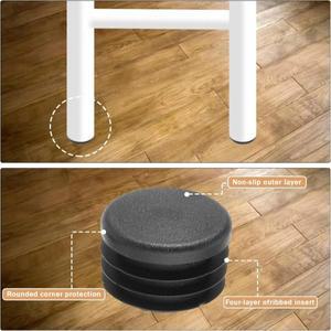 100/20pcs 라운드 플라스틱 엔드 캡 펜싱 포스트 파이프 인서트 플러그 가구 풋 튜빙 커버 사다리 글라이드