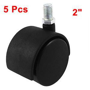 범호환  의자 휠 사무실 캐스터 가구 회전 트윈 휠 교체 호환   부품 M10 x 15mm 5개