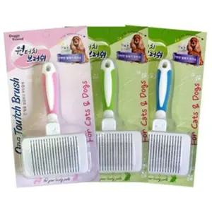 애견 원터치 브러쉬 M 도기 프렌드 애완동물 빗 모발 정리 도구 (WFK6NRO)