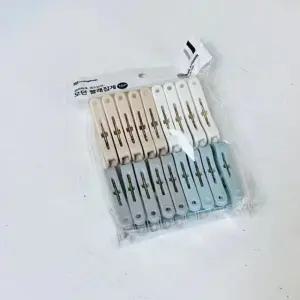 모던 빨래집게 18P 주방집게 집게핀 빨래건조대 집게고리 다용도집게