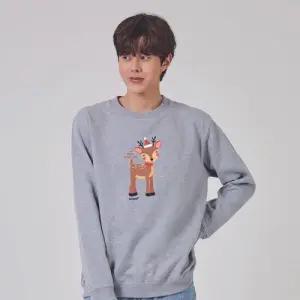 키밍 크리스마스 성탄절 사슴 맨투맨 후드티 AEQ W7E23AD