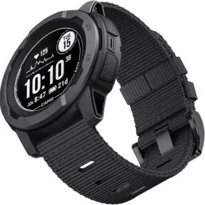 가민 인스팅트 2S 스탠다드/2S 솔라 밴드와 호환 EKINGEEK 스테인리스 스틸 버클 E 40mm 러기드 나일론