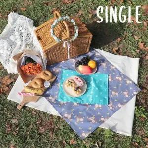 더해피 양면방수 1인용 식탁/테이블/피크닉 매트 W4D0F6D