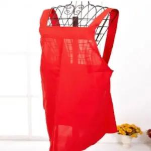 단추 무지엑스 앞치마 에이프런 레드 (WFK8ZCU)