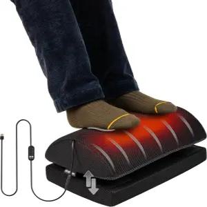 마인드 리더 온열 메모리폼 풋레스트 4가지 열 설정 타이머 자동 차단 기능 높이 조절가능 블랙 색상의