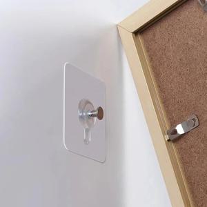 라포식 자기 접착 나사 매달려 벽 후크 홈 사진 프레임 그림 시계 홀더 손톱 투명 스티커 패치 펀치 Tracel