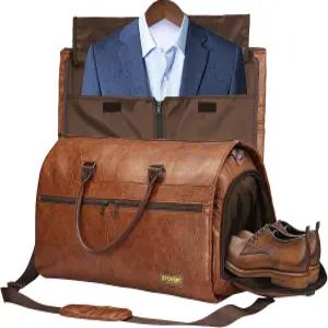 스토버 의류 여행용 더플백 남녀공용 대형 2-in-1 컨버터블 기내 반입 수하물 - 걸이 수트 원피스 + 신발