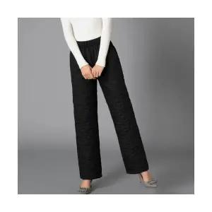 여성 와이드 시보리 패딩바지 겨울 두꺼운 솜 팬츠 캐주얼 다운 코튼 바지 4 와이드 솜바지 로미홀리