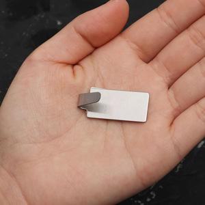 라포식 1/6개 주방 욕실 벽걸이 후크 스테인리스 스틸 소형 정리함 다용도 자가 접착 타월