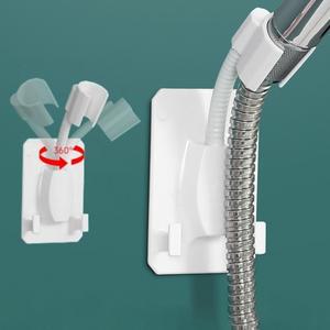 라포식 1Pcs 샤워 헤드 홀더 조정   접착 브래킷 벽 마운트 360 ° 회전 욕실 액세서리 유니버설 스파 스탠