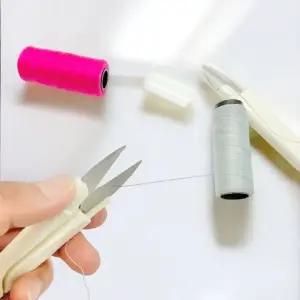 안전캡 실밥 쪽가위 재봉실 자수실 재봉가위 (WFK99OC)