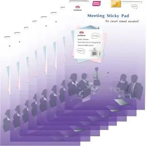 4A 8 패드 매우 끈적끈적한 이젤 23 x 31.5인치 흰색 대형 셀프 스틱 플립 차트 용지 앵커 사무용품