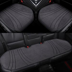 통기성 카시트 보호 쿠션  부드러운 스웨이드 미끄럼 방지 커버  5 인승 세단 SUV 매트 액세서리