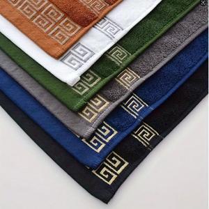 라포식 대형 목욕 타올 140x70cm 블랙 그린 화이트 블루 브라운 호환 수 놓은 선물 큰 핸드 페이스 커버 수