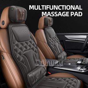 업그레이드 전기 전신 마사지 의자 목 뒤로 허리 마사지 쿠션 열 진동 반죽 다리 마사지 패드 좌석 휴식