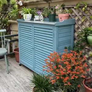 농기구보관함 야외 데크박스 실외 자재 간이 창고 조립 정원 수납함