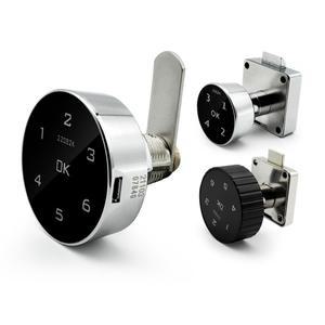 전자 조합 잠금 장치 스마트 스틸 캐비닛 도어 사서함 3개의 연동 서랍 파일