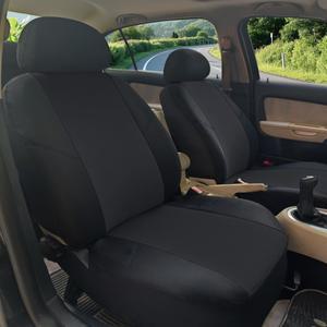 자동 높은 범용 카시트 커버 폴리에스테르 보호대 전면  후면 대부분의 밴 SUV 트럭에 적합 - 블랙