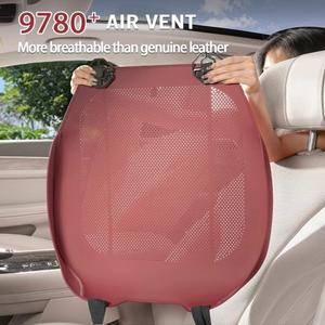 모든 계절에 한 통기성 구멍이 있는  얇은 가죽 자동차 시트 쿠션  범용 뒷좌석 편안함