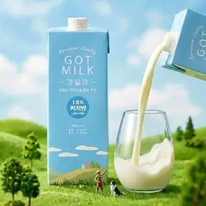 믈레코비타 갓밀크 저지방 1.5% 1000ml 12개