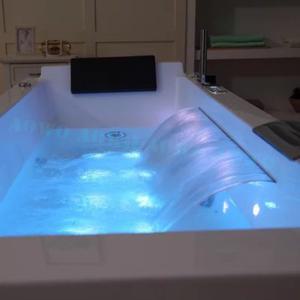 라포식 스파 욕조 아크릴 싱글 사이즈 프리 스타일 욕실 아이스 칠러 폭포형 배출구 에어 소형 제트 인플레