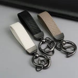 고급 가죽 자동차 키링 키홀더 - 130mm/차량용/키고리/열쇠/스마트키/고리/홀더/링/체인/빈티지/엔틱