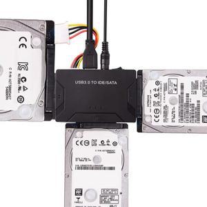 SATA/IDE-USB 3.0 어댑터 하드 드라이브 케이블 변환기 (2.5/3.5인치 SATA  IDE HDD 지원, PC/Macbo용, 최