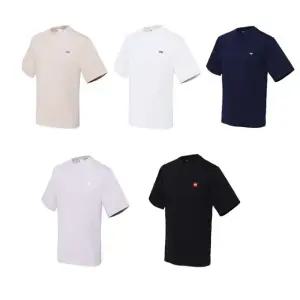 라운드 무지 반팔티 티셔츠 반팔티셔츠 5종세트 105 (WFK9AII)