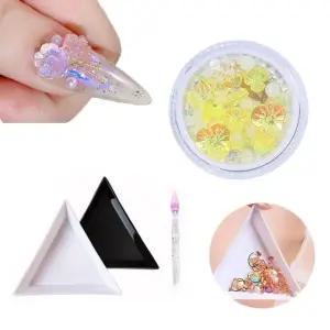 젤네일 네일파츠 웨딩파츠 파츠 삼각트레이 네일 (WFK9CLP)