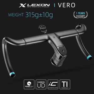LEXON VERO 풀 카본 로드 자전거 핸들바 전체 내부 케이블 Urltra-Light 레이싱 사이클링 제품 액세서리