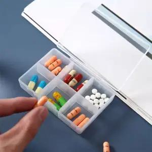 투명 알약 영양제 소분용 케이스 탈부착 가능 약통 알약소분 알약케이스