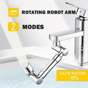 1440 ° 욕실 금속 확장형 기계식 회전식 스플래시 방지 수도꼭지 일반 조인트 물 배출구 익스텐더
