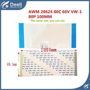 오리지널 금도금 벨트 AWM 20624 80C 60V VW-1 100mm 오래 오퍼레이션 2PCS/로트 리뉴얼