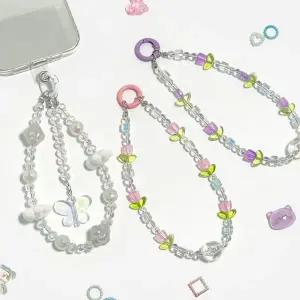 튜울립 비즈 스트랩 키링  랜덤발송  WEDD2A4