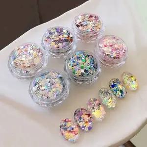 고품질 젤네일글리터 6종세트 혼합글리터 영롱한 젤네일 (WFK9D2P)
