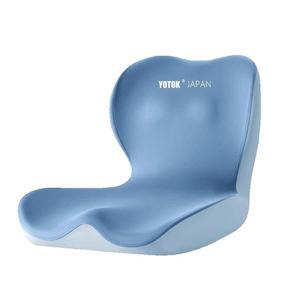 허리 지지대가 있는 키얀츠 인체공학적 3존 시트 쿠션 - 사무용 의자 및 자동차 운전을 위한 통합 몰드 디자인, 파란색